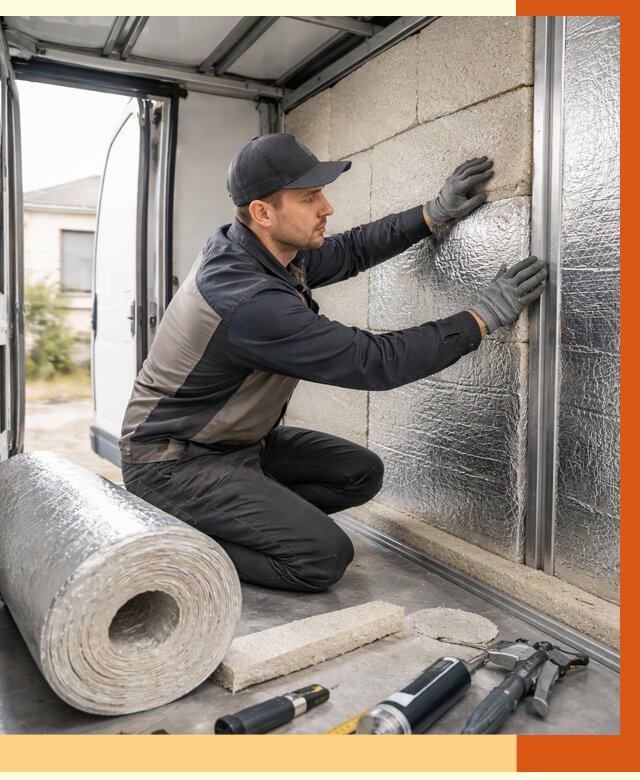 Утепление фургона рефрижератора в Минусинске от 12701 руб./м² под ключ | ТепломастерМнс